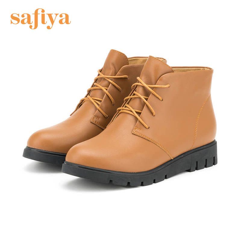 索菲娅Safiya牛皮尖头低跟系带交叉绑带深口女鞋SF5411X908图片