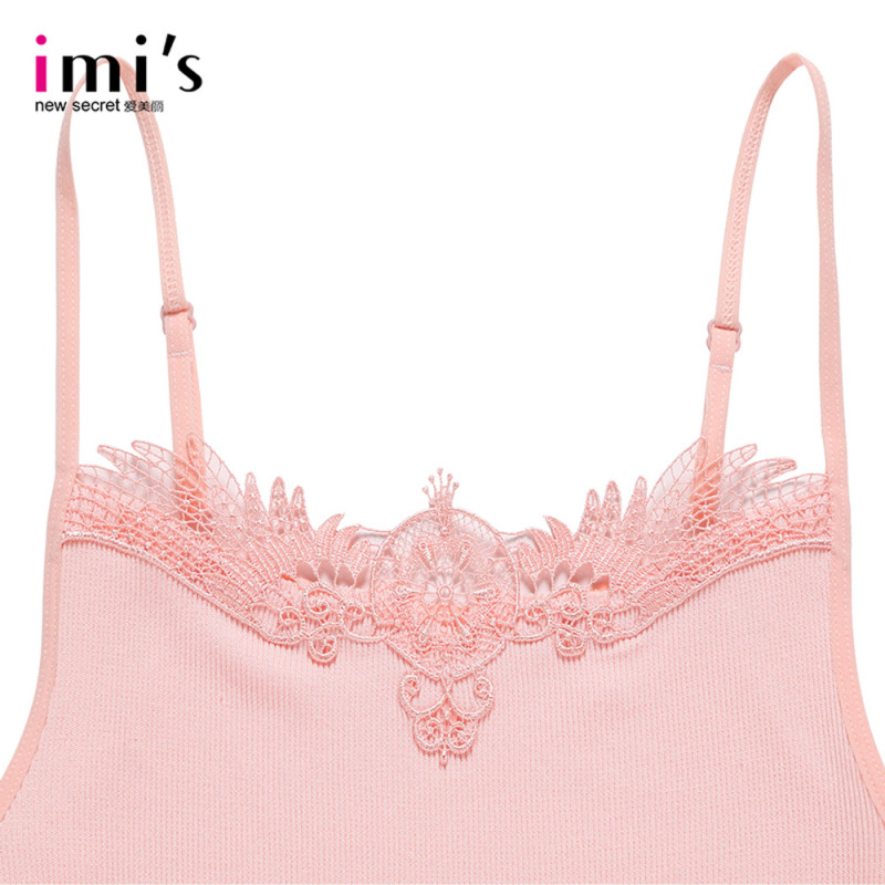 IMIS 爱美丽女士家居服 修身蕾丝边性感吊带背心打底