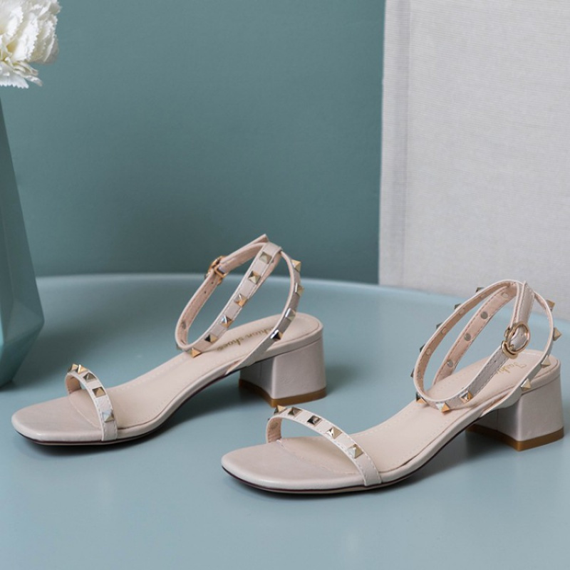 tiauny配裙子的透明凉鞋女晚晚风温柔鞋夏季新款时尚百搭仙女高跟鞋s