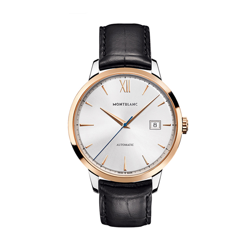 万宝龙montblanc手表传承典藏系列皮带自动机械男士手表u0111624参数