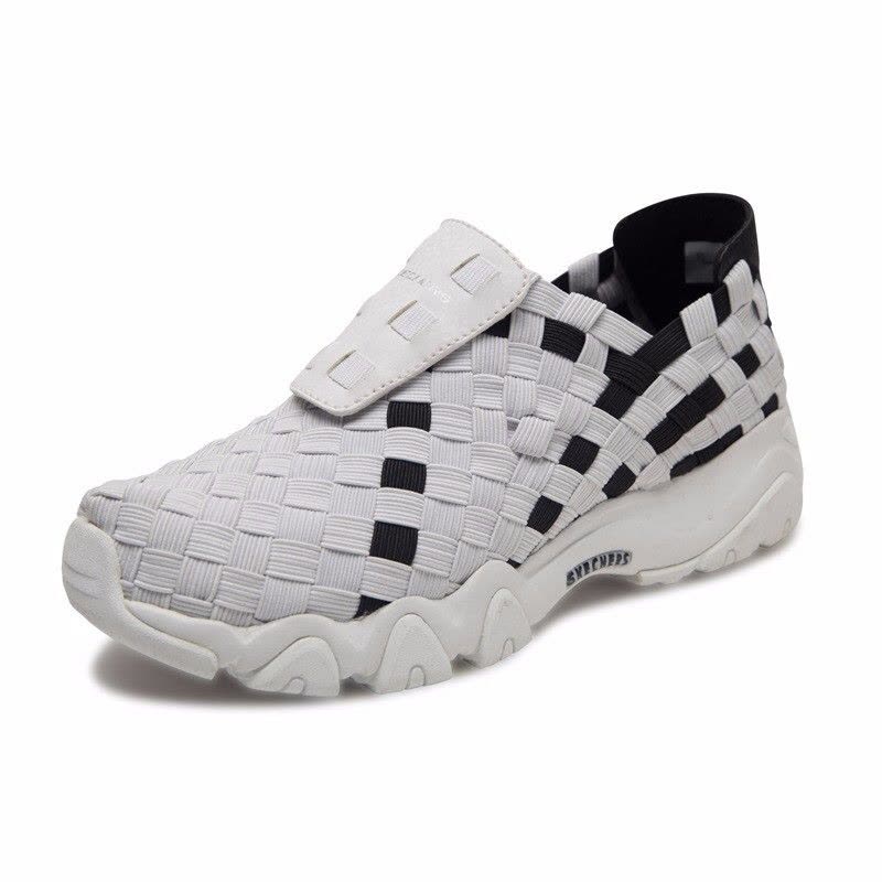 Skechers斯凯奇女鞋新款D’lites时尚休闲鞋编织熊猫鞋88888184图片