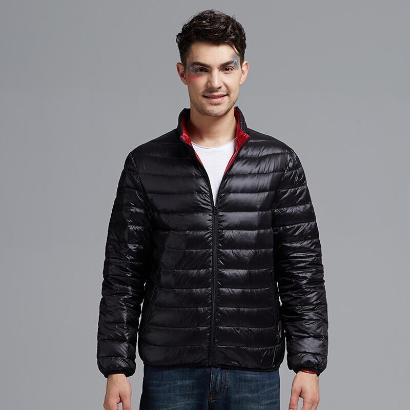雪中飞snowflying男士薄款时尚修身立领秋季羽绒羽绒服x1501003