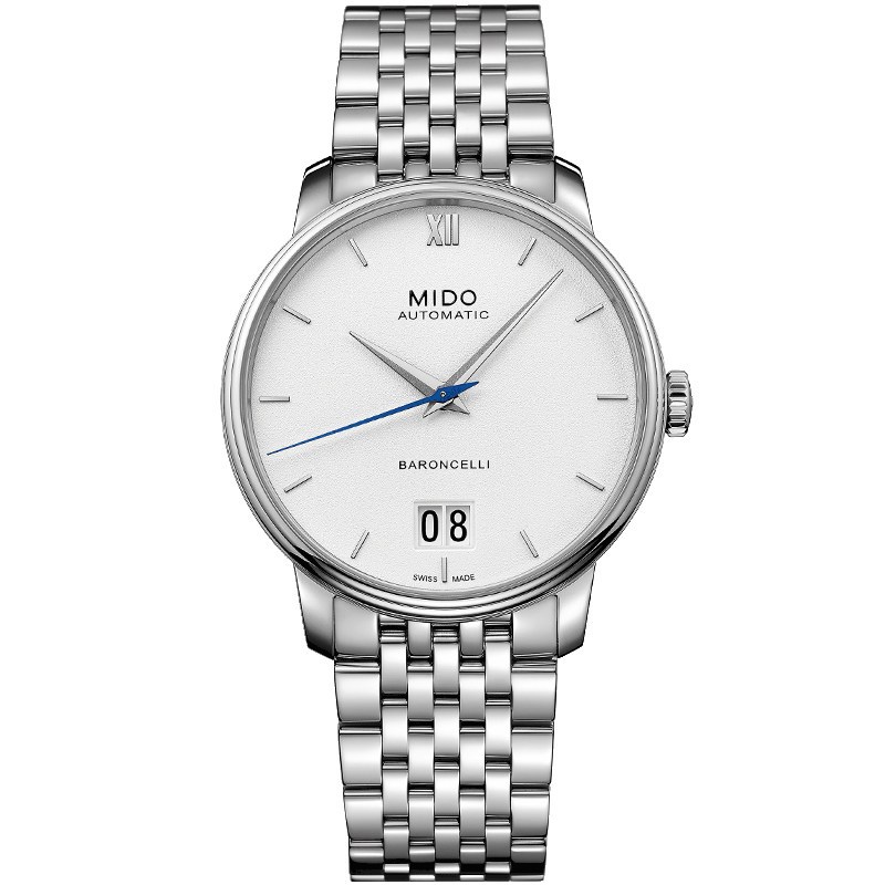 美度mido瑞士手表贝伦赛丽系列自动机械纪念日款钢带男表m