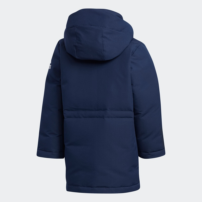 阿迪达斯（ADIDAS）中童大童运动休闲白鸭绒连帽羽绒服外套EH4199