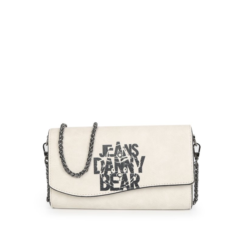DANNY BEAR JEANS时尚潮流JEANS熊组合元素链条小包女式斜挎包DJB8812022-005W