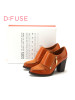 迪芙斯D:FUSE牛皮尖头高跟拉链纯色深口女鞋DF43110033