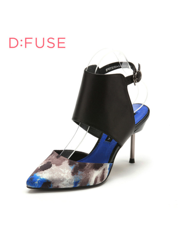 迪芙斯D:FUSE羊皮尖头高跟套脚纯色秋浅口女鞋DF43110134