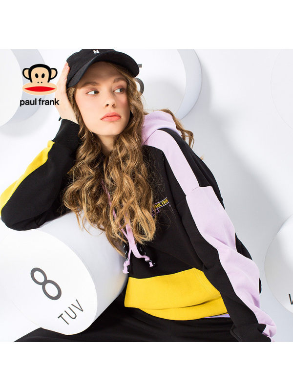 paulfrank大嘴猴卫衣女新款港风宽松mschf外套连帽上衣女