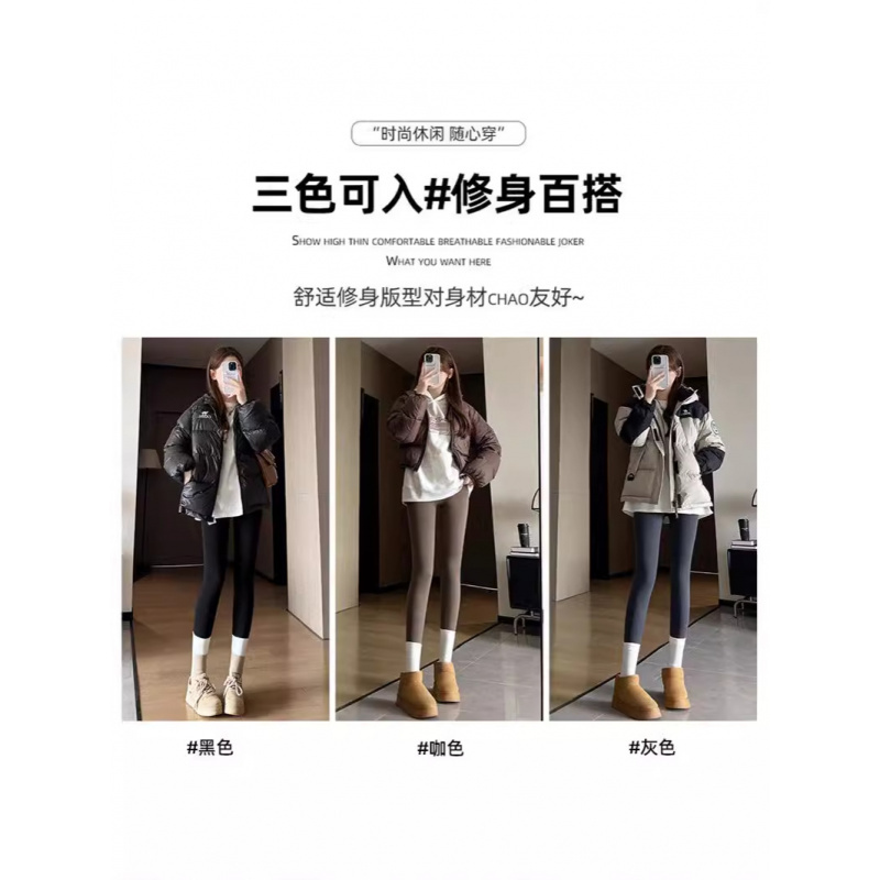 灰色鲨鱼裤女外穿秋冬季加绒加厚新款保暖棉裤芭比瑜伽打底裤