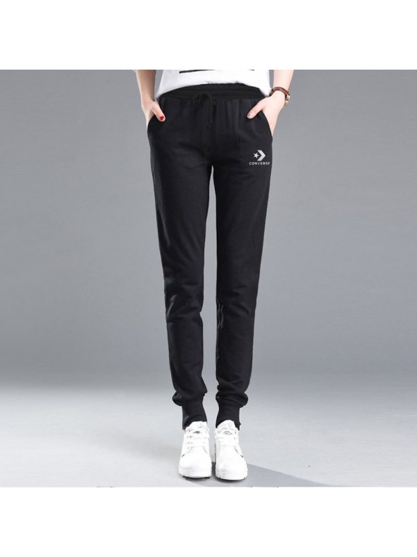 匡威女裤秋季星箭透气针织运动休闲小脚收腿长裤10008924