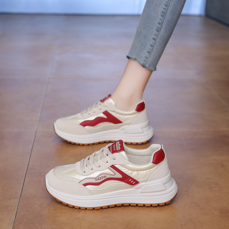 2025春季小白鞋新款韩版ins女学生增高厚底运动板鞋休闲鞋女