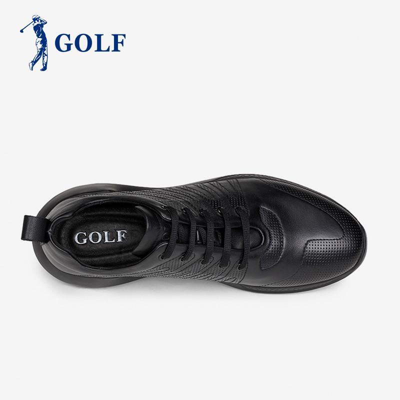 GOLF运动鞋男春季透气潮鞋男鞋韩版潮流鞋子 低帮轻便真皮休闲鞋