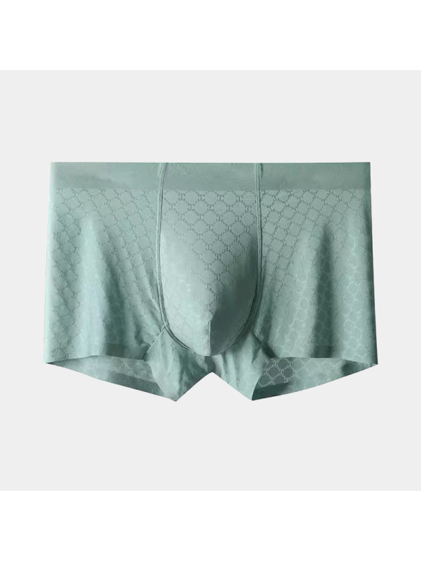 内裤夏季男透气网孔花纹男内裤厂家定制贴牌男生内裤棉内裤衩