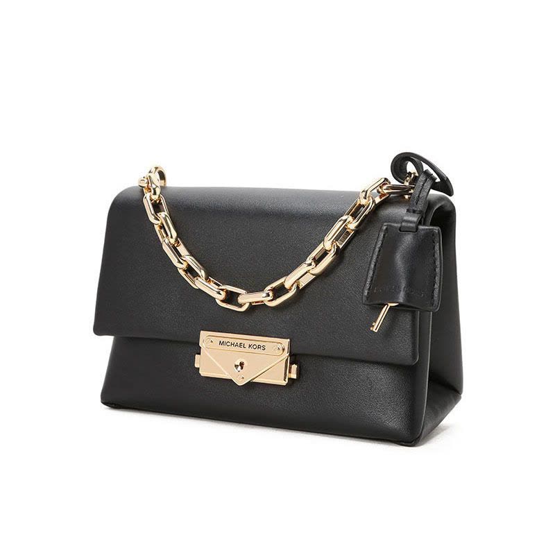 MICHAEL KORS 迈克科尔斯 Cece 链条包 单肩包 斜挎包迷你 锁扣光面皮32S9G0EC0L金扣图片