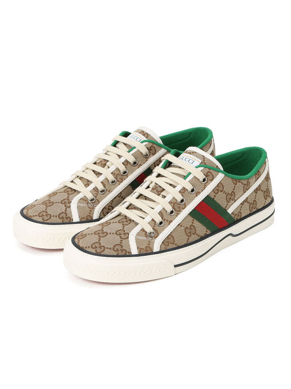 GUCCI TENNIS 1977 帆布鞋 经典织带 606111