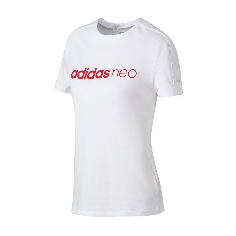 adidas阿迪达斯neo女子短袖t恤18迪丽热巴同款休闲运动服装dn7404ldn
