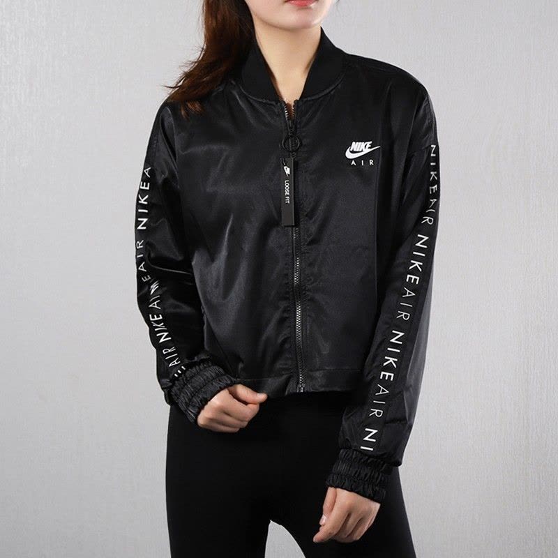 NIKE/耐克19年秋季女子短款运动休闲外套梭织夹克BV4780-010图片