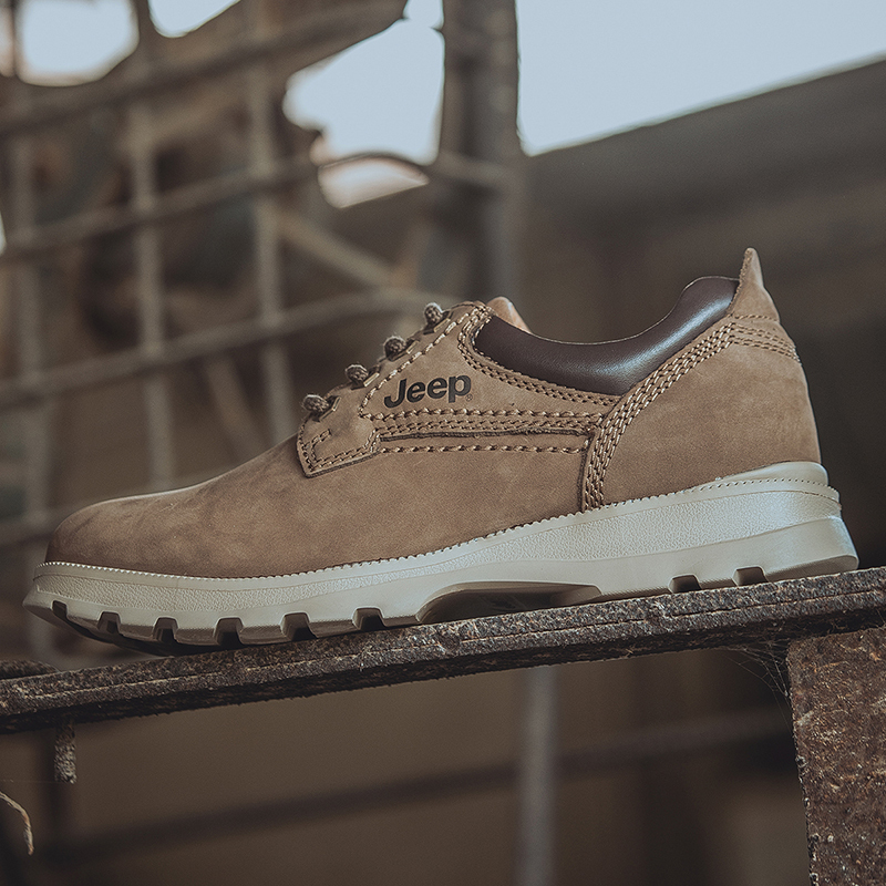 jeep吉普男鞋工装复古英伦时尚潮流男士休闲皮鞋