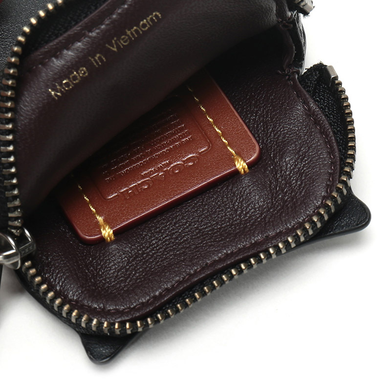 coach蔻驰奢侈品女士皮革猫头鹰造型零钱包38943