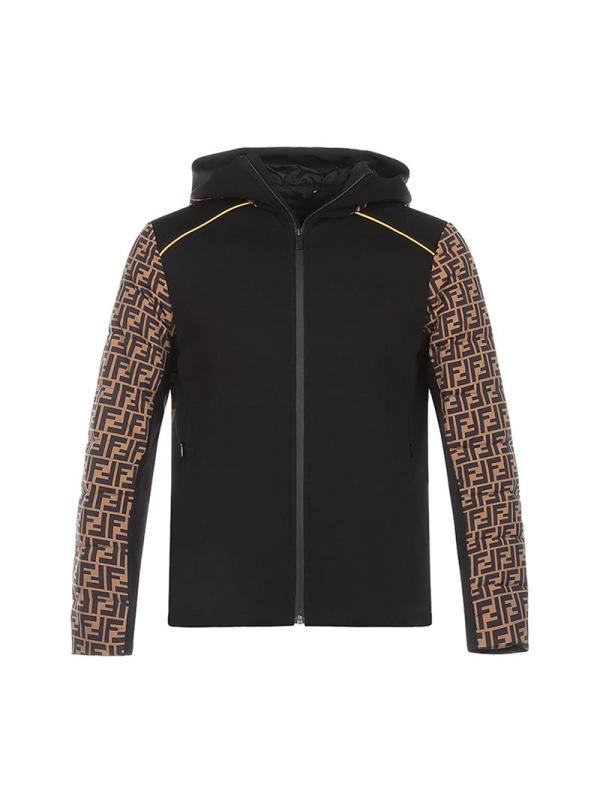 芬迪(fendi)男士羽绒服 fendi 男士 锦纶鹅绒连帽羽绒服 faa641 a9qz