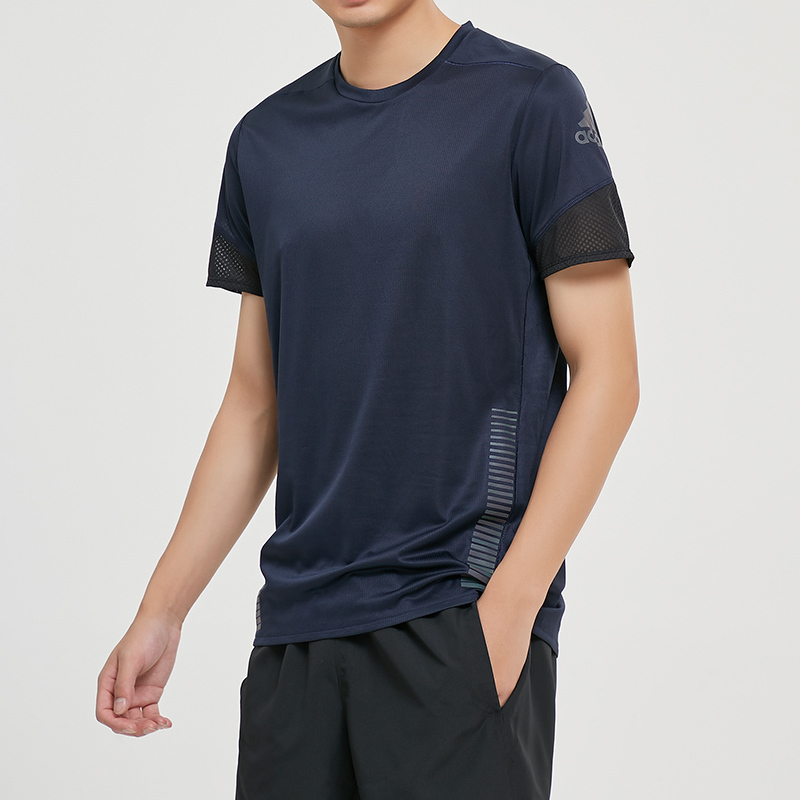 阿迪达斯男服短袖T恤跑步健身透气运动服装EI6325