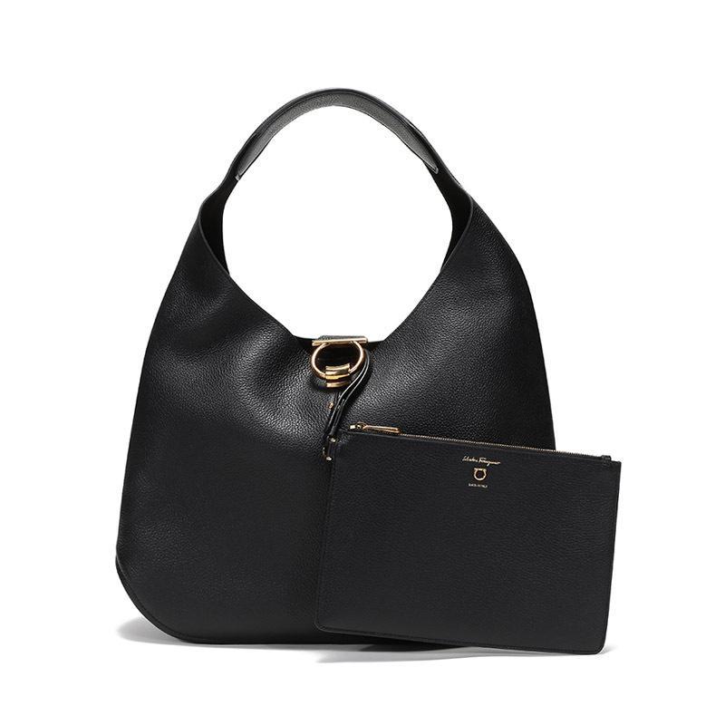 Salvatore Ferragamo 菲拉格慕 女士 MARGOT系列牛皮手提单肩包流浪包子母包 210443