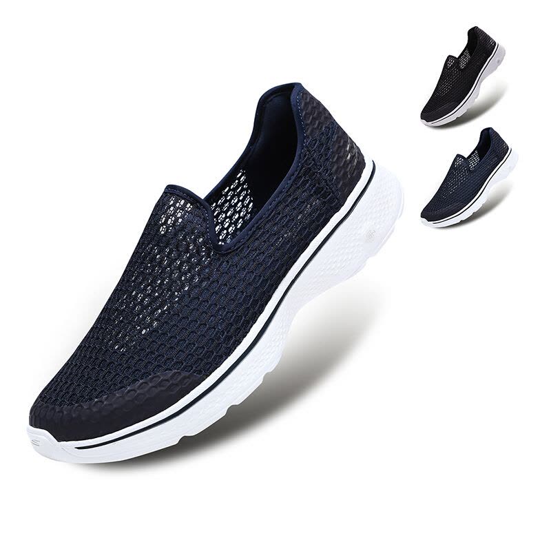 Skechers斯凯奇男鞋新款GOWALK简约一脚套健步鞋休闲鞋54687图片