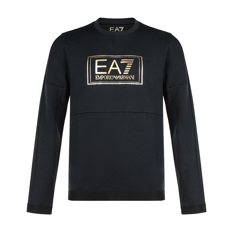 emporioarmaniea7阿玛尼男士棉质圆领长袖卫衣运动衫6hpm73pjf3z