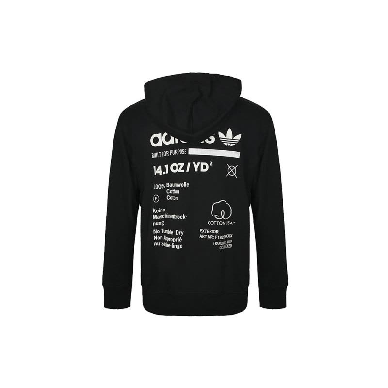 adidas阿迪达斯男装冬季男子三叶连帽休闲夹克外套DT0934图片