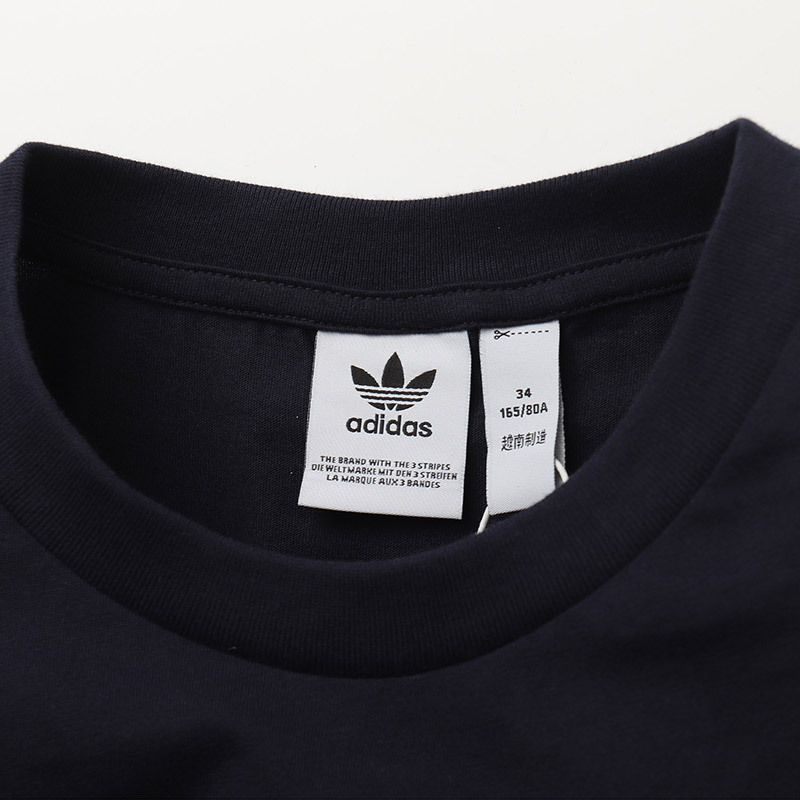 adidas阿迪达斯三叶草女子短袖T恤休闲运动服CD6923 32 CD6923蓝色