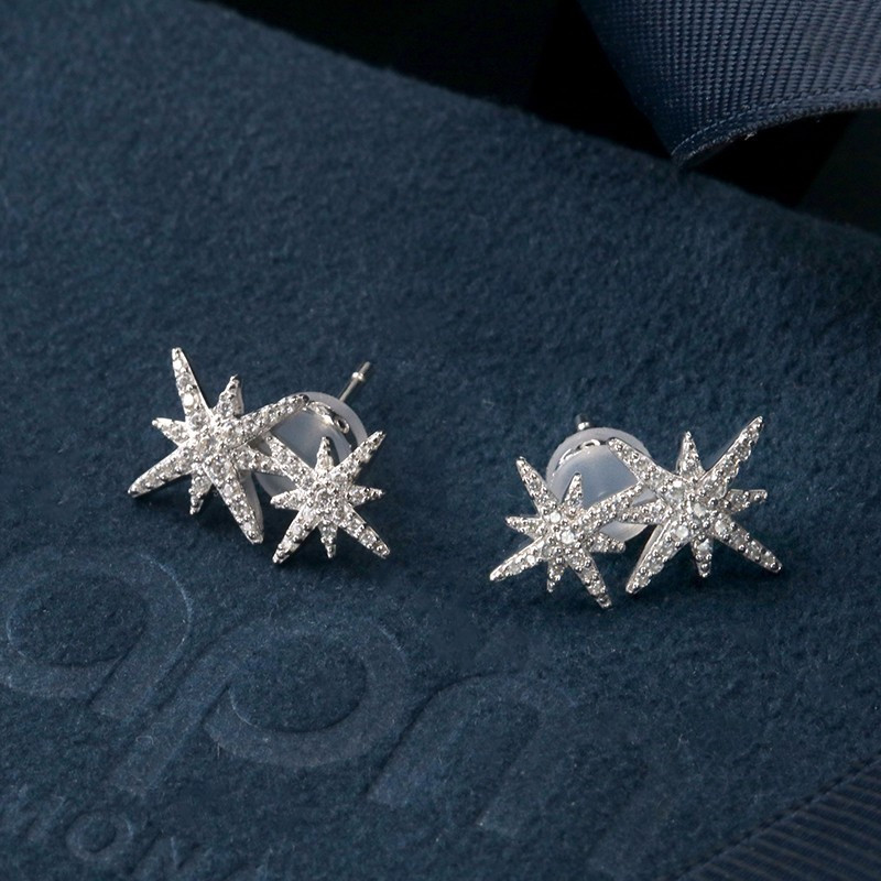 apmmonaco六芒星双流星925银耳钉耳环女耳饰耳坠送恋人ae9784ox