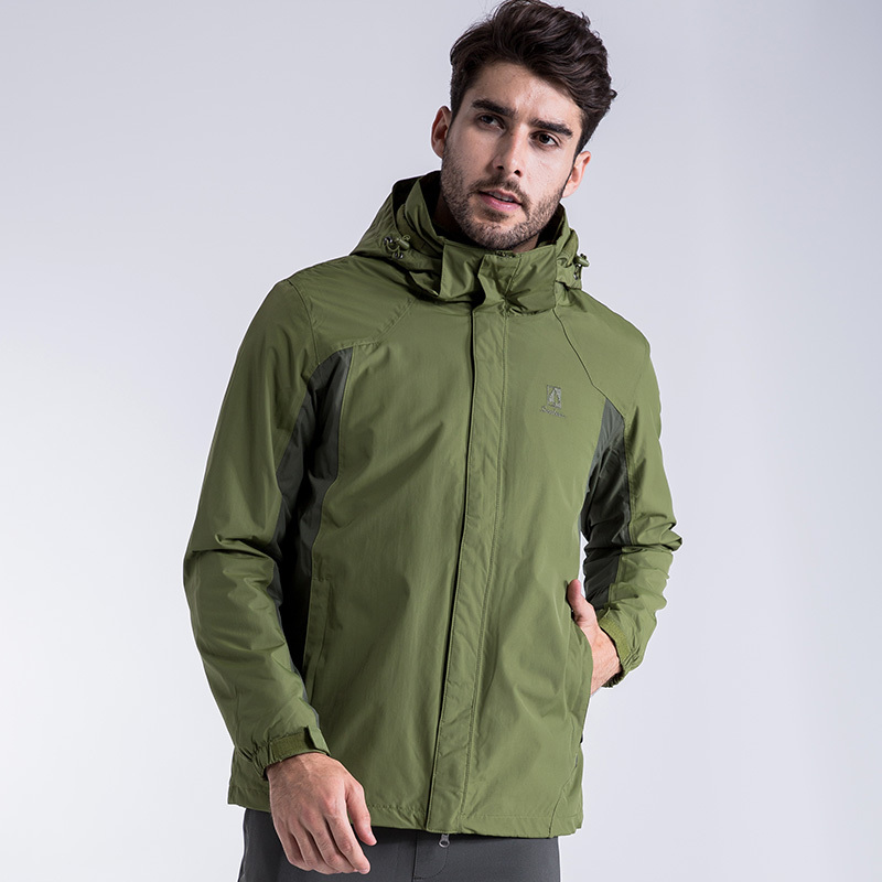 圣弗莱户外男式三合一冲锋衣冬季新款运动休闲防寒保暖登山服