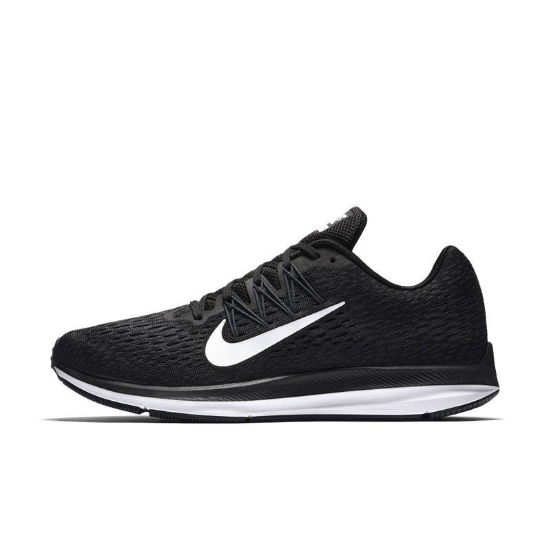 Nike/耐克ZOOMWINFLO5气垫缓震黑白运动跑步鞋-AA7406-001图片