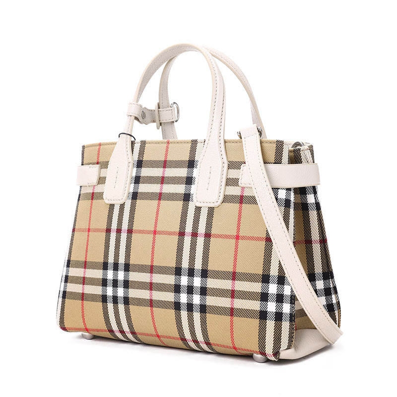 预订 BURBERRY Banner 经典格纹 手提 斜挎包