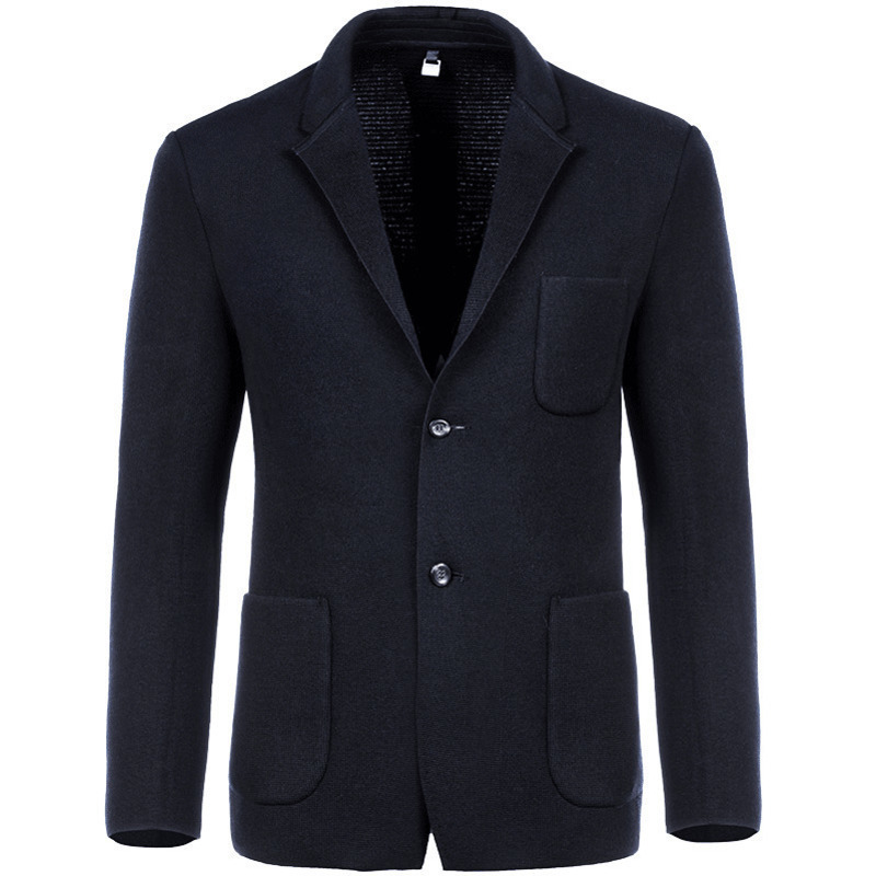 依文商务职业立领西装上衣无开衩多粒扣圆下摆单西外套