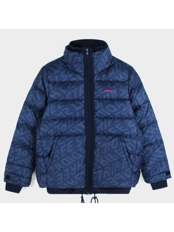 adidas阿迪达斯NEO女子冬季保暖舒适防风休闲羽绒服DM2039