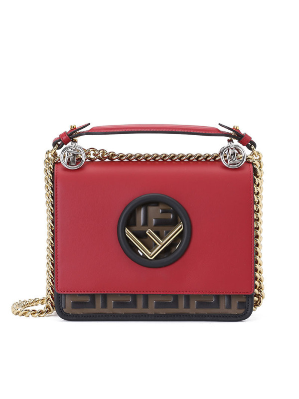 预订FENDI/芬迪 女包KAN I F金属F圆环小号单肩包 8BT286 18.5x14.5x8.5CM