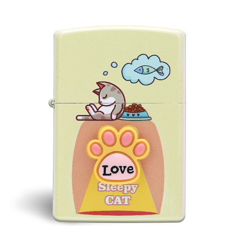 芝宝(zippo)品牌打火机zp-gzbt-214z瞌睡猫报价_参数_图片_视频_怎么