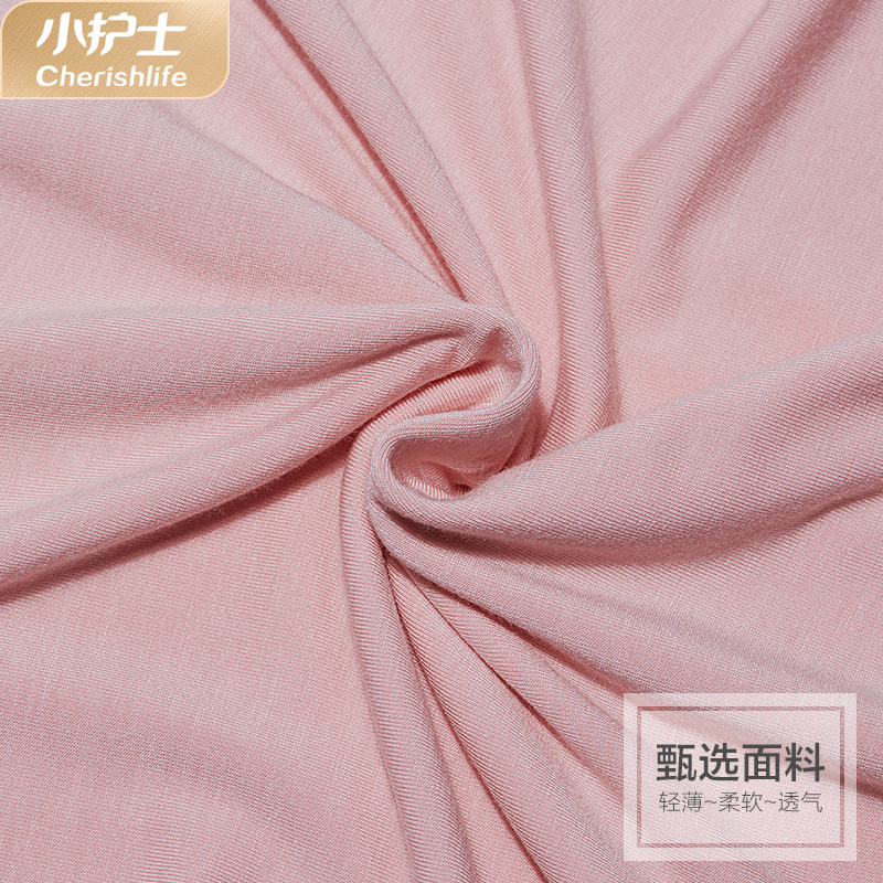 小护士睡衣女夏睡裙女士莫代尔花边短袖睡衣SSQ076