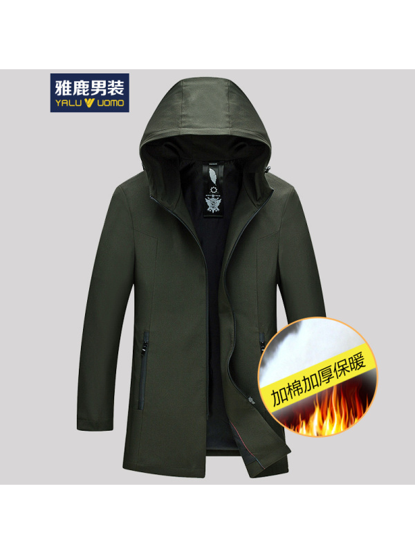 雅鹿男装风衣_汉服男装