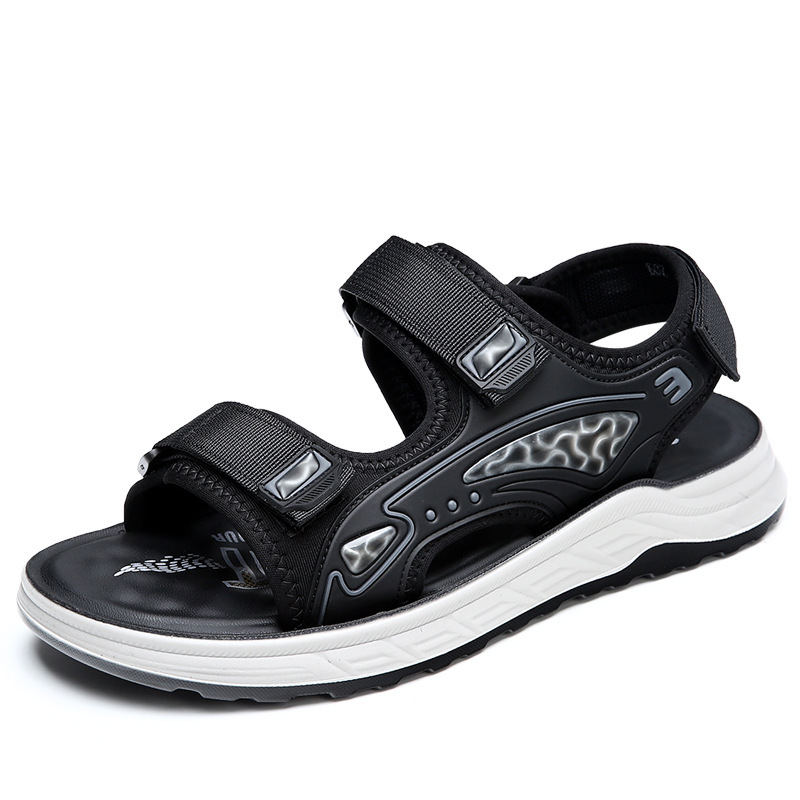 凉鞋男夏季新款潮流户外运动沙滩鞋男士休闲开车软底防滑凉鞋