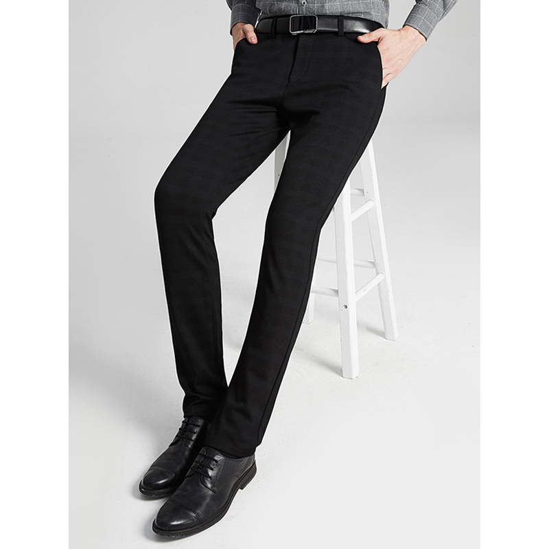 红豆相思鸟男装四季新品基础款男士休闲裤商务休闲四面弹裤装男