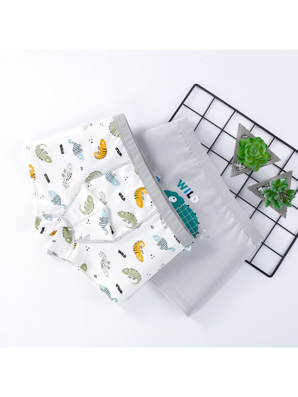 儿童内裤男童平角裤抗菌童装四角裤小中大童底裤男孩内裤宝宝纯棉