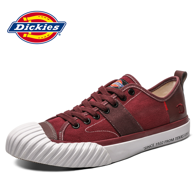 Dickies男鞋2019春季新款帆布鞋低帮休闲板鞋系带学生百搭潮鞋191M50LXS10