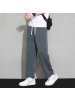 冰丝垂感男士休闲裤夏季新款港风时尚潮流宽松直筒阔腿长