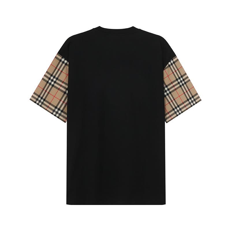 博柏利/巴宝莉 BURBERRY 女款Vintage复古格纹棉质宽松版圆领短袖T恤 80430571图片