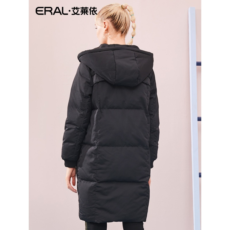 ERAL/艾莱依2018秋冬新款羽绒服女中长款加厚外套