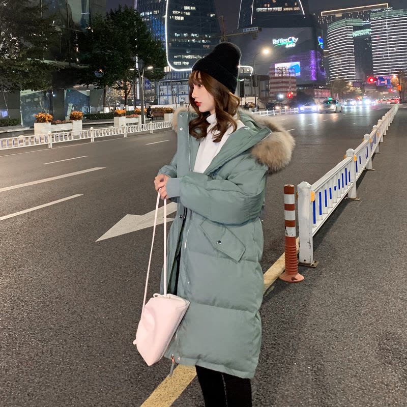 年新款羽绒棉服女冬季宽松大码面包服棉袄中长款韩版棉衣外套图片