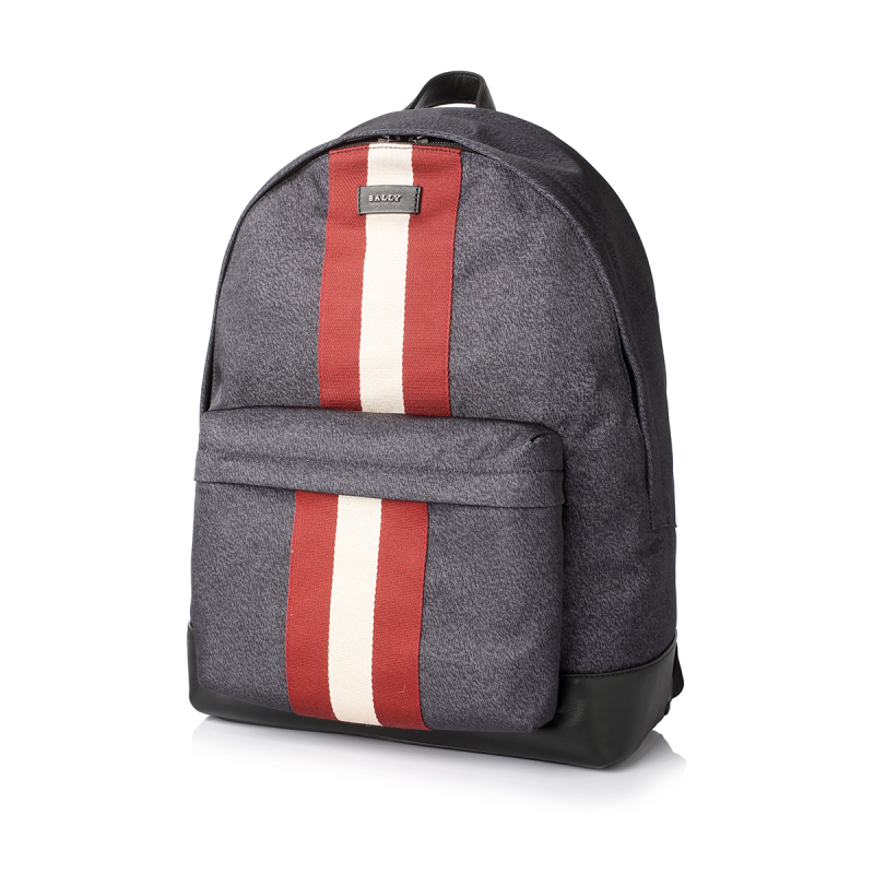 ballyhingis拉链条纹拼接男士双肩包hingis