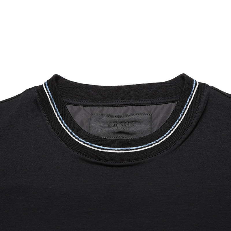 普拉达prada男士棉质圆领短袖t恤ujn797710